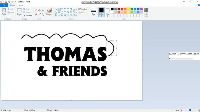 How to draw the Thomas & Friends logo using MS Paint | How to draw on your computer|ANDIMATION смотреть онлайн