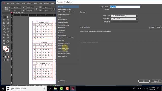 New Year 2019 Calendar Design in Adobe InDesign in Hindi смотреть онлайн