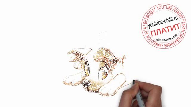 Нарисованные карандашом собаки Как нарисовать собаку с большими глазами смотреть онлайн