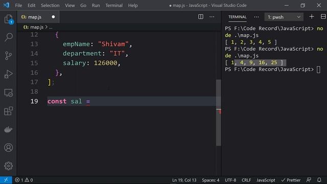 JavaScript map() Array function | JS Buffer смотреть онлайн