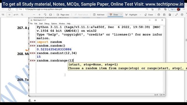 Python Modules | HPSC PGT Computer Science MCQ | KVS PGT Computer Science MCQ Series | смотреть онлайн
