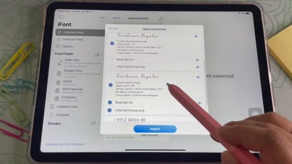 How to Add Cute Fonts to GoodNotes for Free + Where I Find My Favorite Fonts! ?