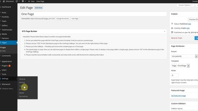 Sherwood - One Page WordPress Theme Setup смотреть онлайн