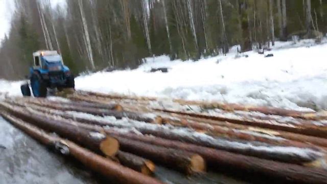 МТЗ-82 и ЮМЗ-6 в лесу 🚜🚜🚜 смотреть онлайн