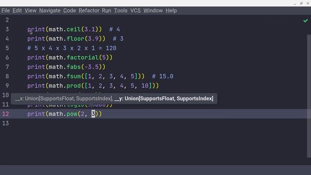 Python Math смотреть онлайн