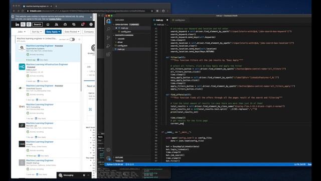 Automatically apply for jobs on LinkedIn (Python + Selenium): Filter and Find Jobs смотреть онлайн