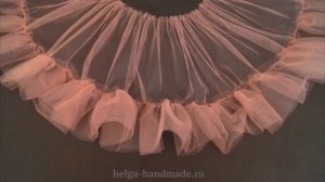 Как сшить пышную юбку или подъюбник из фатина/ Фатиновая юбка с оборками на резинке #DIY Tutorial