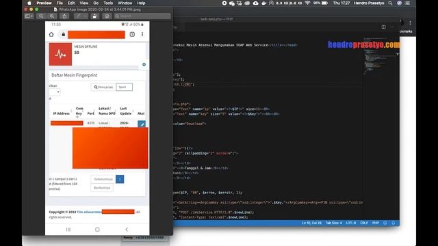 Data Fingerprint to Website PHP Web Service JSON смотреть онлайн