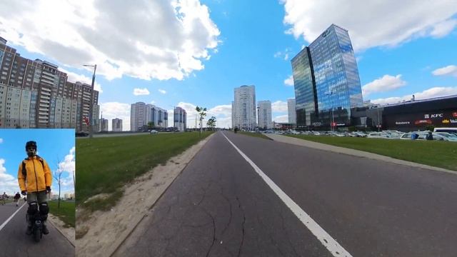 ?♂️Заключительная часть 3 пробега на моноколесе по проспекту Притыцкого! смотреть онлайн