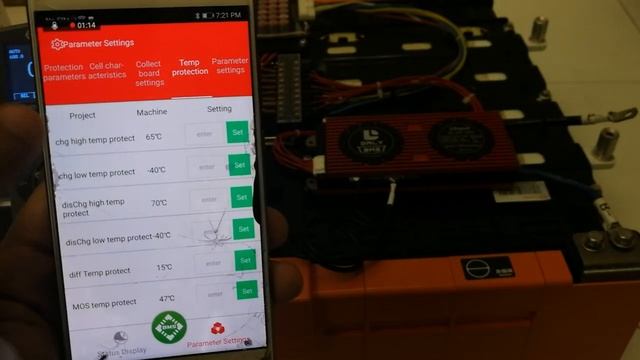 Daly BMS Parameter Settings On BYD 24v Battery