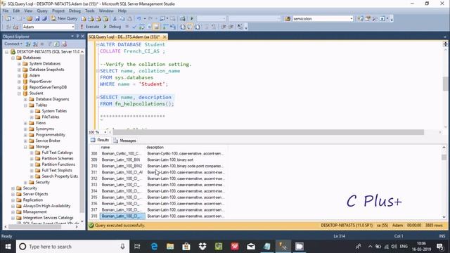 Collation In SQL Server смотреть онлайн