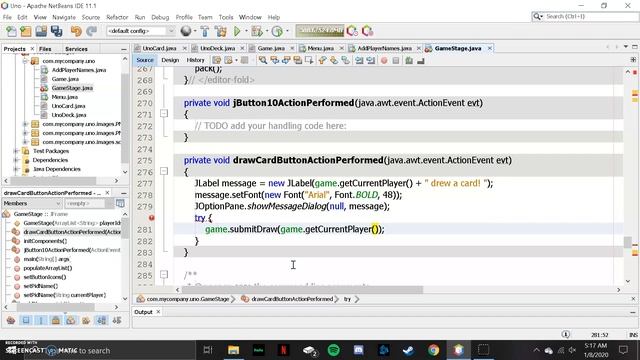Uno Card Game in Java Part 10 - Game GUI (Code Clique) смотреть онлайн