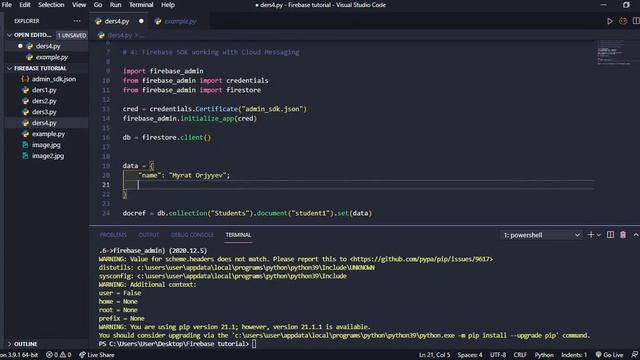 Firebase Admin SDK: Cloud Firestore | Firebase #4 смотреть онлайн