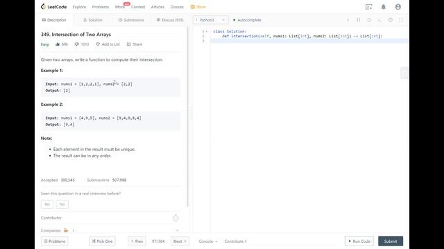 LeetCode 349 Explained (Python) - Intersection of Two Arrays | Coding with Dom смотреть онлайн