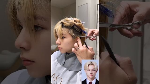 Felix Like Haircut Tutorial #felix#straykids #hyunjin#haircut#tutorial#kpop #bts#trending#short смотреть онлайн