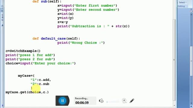 switch case in python смотреть онлайн