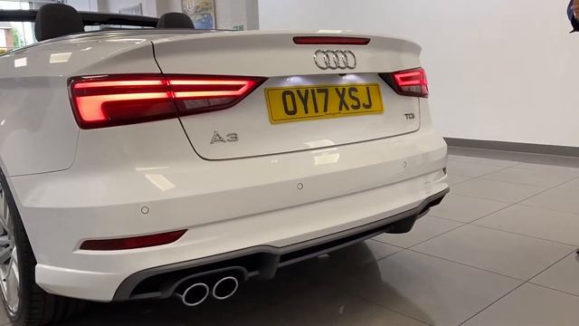 2017 17 Audi A3 2.0 TDI S Line Convertible смотреть онлайн