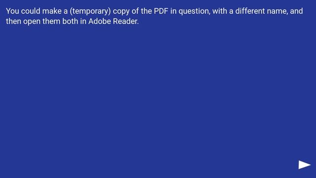 How to open 2 Adobe Reader instances? смотреть онлайн