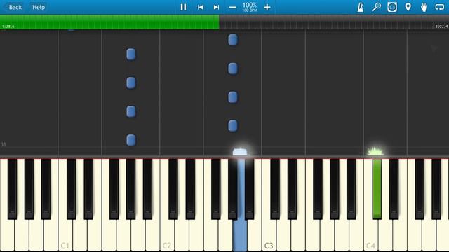 Тату - Нас Не Догонят (на пианино Synthesia)