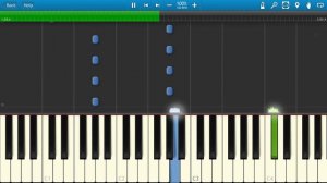 Тату - Нас Не Догонят (на пианино Synthesia)