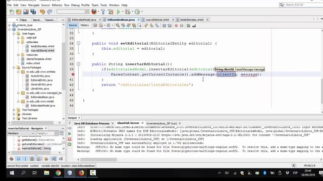 Ejemplo JEE: JPA + EJB + JSF. Insertar editorial смотреть онлайн
