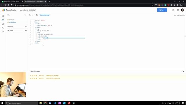 How to create a HTML dialog in google sheets with google scripts смотреть онлайн
