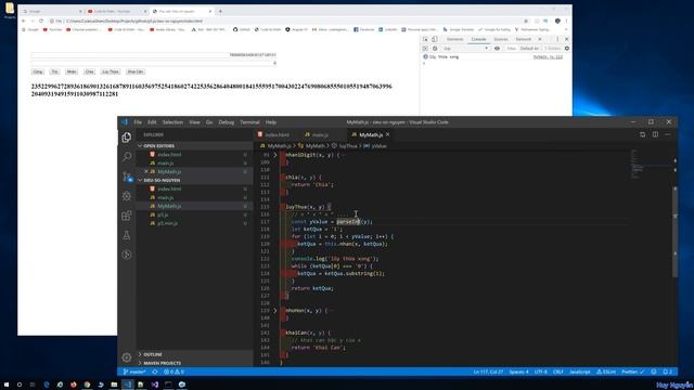 139 - P5 JavaScript Library - Cách phân tích và viết function lũy thừa cho số nguyên siêu lớn ! смотреть онлайн
