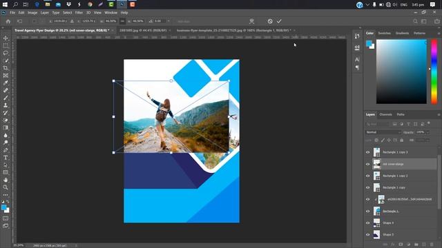 How to Create a Professional Flyer in Photoshop | Travel Agency Flyer смотреть онлайн