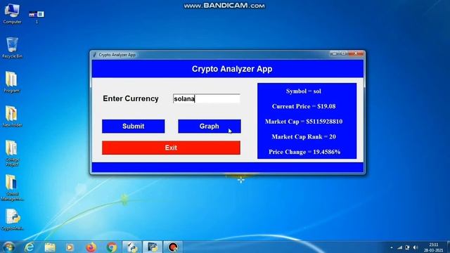 Crypto Currency Analyzer | Application | Python Tkinter Project смотреть онлайн