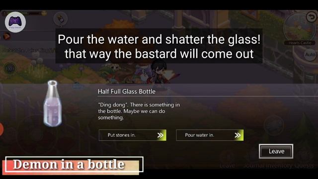 Make the water overflow the bottle and Defeat the Demon in the bottle quest guide - Illusion Connec смотреть онлайн
