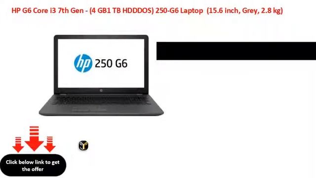 HP G6 Core i3 7th Gen - (4 GB1 TB HDDDOS) 250-G6 Laptop (15.6 inch, Grey, 2.8 kg) смотреть онлайн