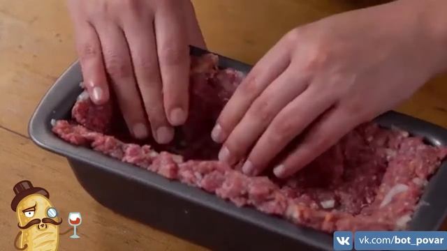 Мясной хлеб по-домашнему | Гиф-Повар.ру смотреть онлайн