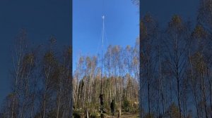 Монтаж мачты 25метров  для 4G антенны