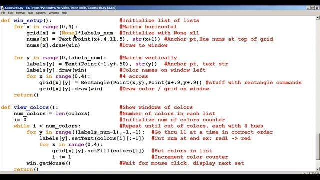 590 - Python X11 Colors, Graphics смотреть онлайн
