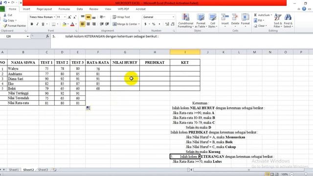 Rumus MIN, MAX, SUM, AVERAGE, IF смотреть онлайн