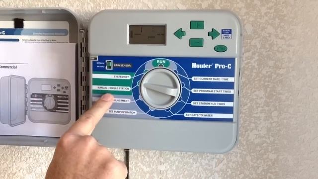 Manually starting sprinkler system to run смотреть онлайн