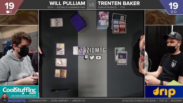 [MTG Modern] SCGCon Charlotte Top12 - Hammertime vs Temur Rhinos смотреть онлайн