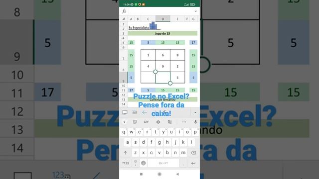 Puzzle 15 Excel смотреть онлайн