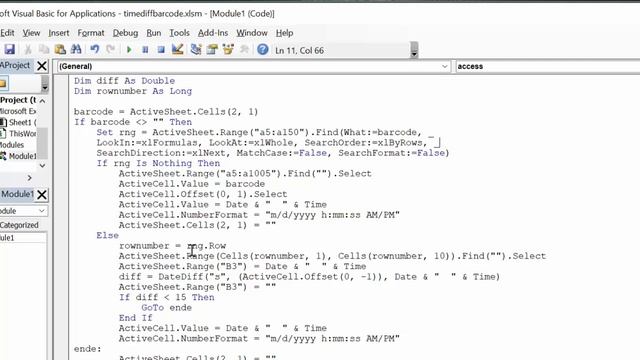 How to prevent double entry of bar codes in Excel смотреть онлайн