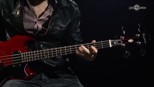 Epiphone EB-0 SG Bass, Cherry | Gear4music demo смотреть онлайн