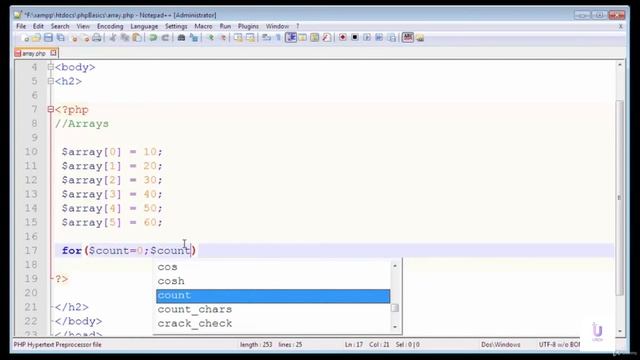 Array in PHP | PHP Tutorial for Beginners | PHP Programming Language tutorial |PHP- Full Course202 смотреть онлайн
