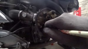 BMW R1200RT настройка клапанов, заменa масла в заднем редукторе и в моторе.