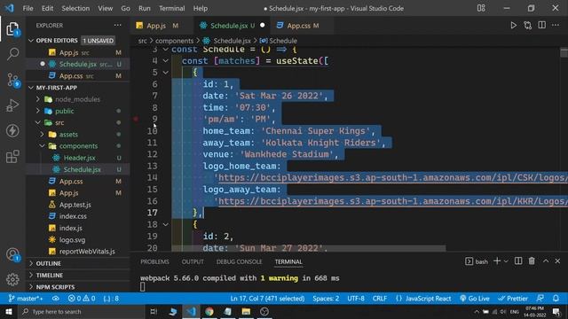IPL Website Clone with React Js | React js Project смотреть онлайн