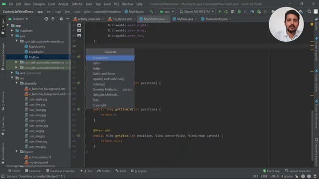 Custom ListView in Android смотреть онлайн