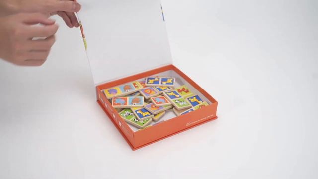 Edukacyjne Klocki Domino Drewniane gra Farma Viga Toys 28 elementów (51306) смотреть онлайн