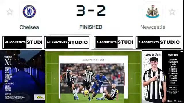 CHELSEA 3-2 NEWCASTLE UNITED (EPL), LIVE MATCH REVIEW смотреть онлайн