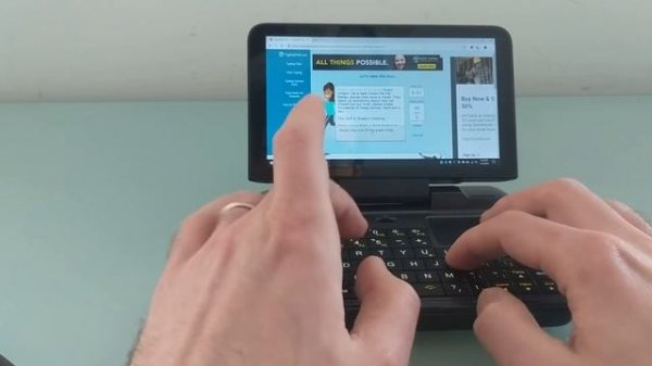 GPD MicroPC keyboard test