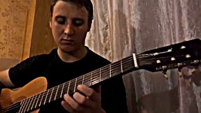 Красивая мелодия на гитаре собственного сочинения "Улыбка Пьеро" смотреть онлайн