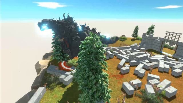 EXPLOSIVE DINOSAUR VS HUMAN SHOOTERS - Animal Revolt Battle Simulator⚡?⭐? смотреть онлайн