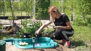 Как сделать летний уютный прудик с фонтаном. Самый простой и дешевый пруд на участке.